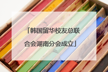 韩国留华校友总联合会湖南分会成立