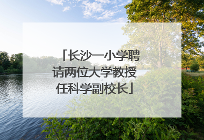 长沙一小学聘请两位大学教授任科学副校长