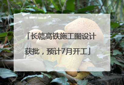 长赣高铁施工图设计获批，预计7月开工