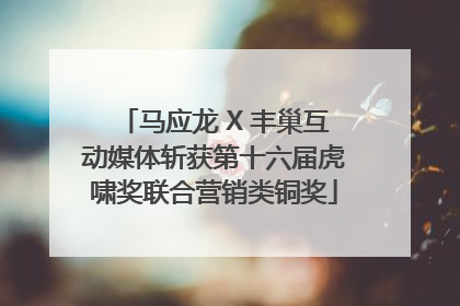 马应龙 X 丰巢互动媒体斩获第十六届虎啸奖联合营销类铜奖