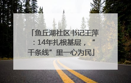 鱼丘湖社区书记王萍：14年扎根基层，“千条线”里一心为民
