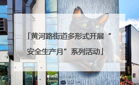 黄河路街道多形式开展“安全生产月”系列活动