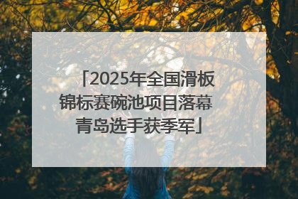2025年全国滑板锦标赛碗池项目落幕 青岛选手获季军