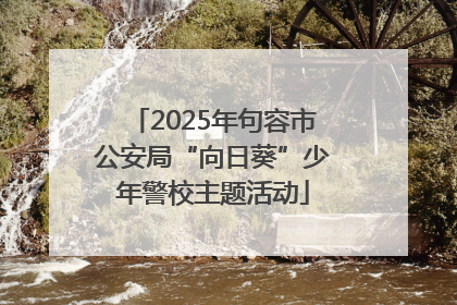 2025年句容市公安局“向日葵”少年警校主题活动