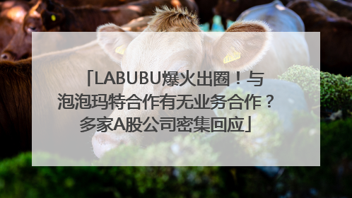 LABUBU爆火出圈！与泡泡玛特合作有无业务合作？多家A股公司密集回应