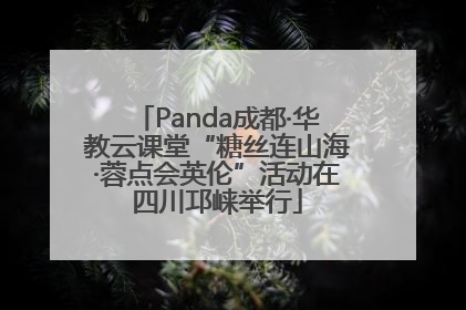 Panda成都·华教云课堂“糖丝连山海·蓉点会英伦”活动在四川邛崃举行